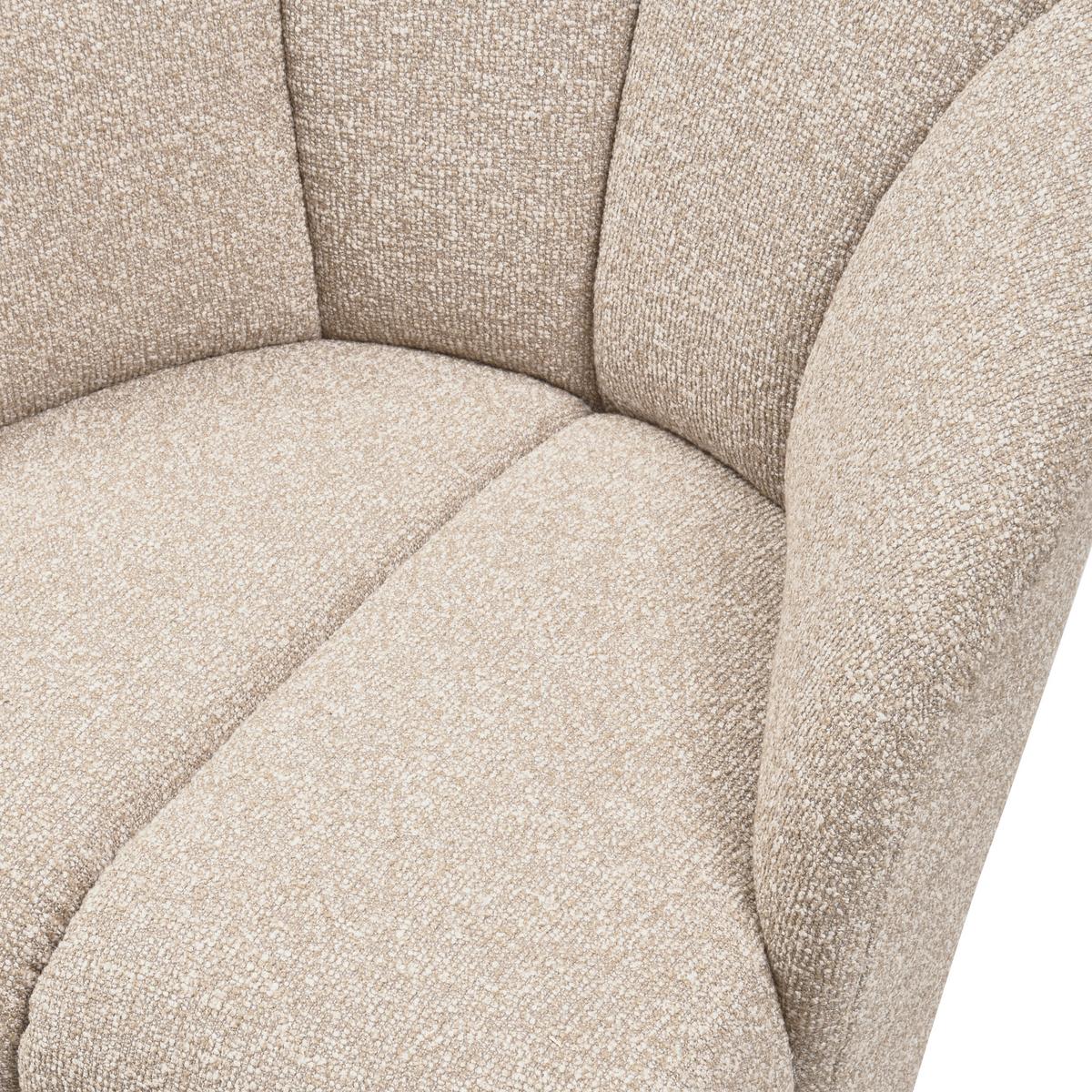 Sessel Mojo Beige B: 68cm - Beige/Schwarz, Design, Textil (68/75/77cm) - Livetastic