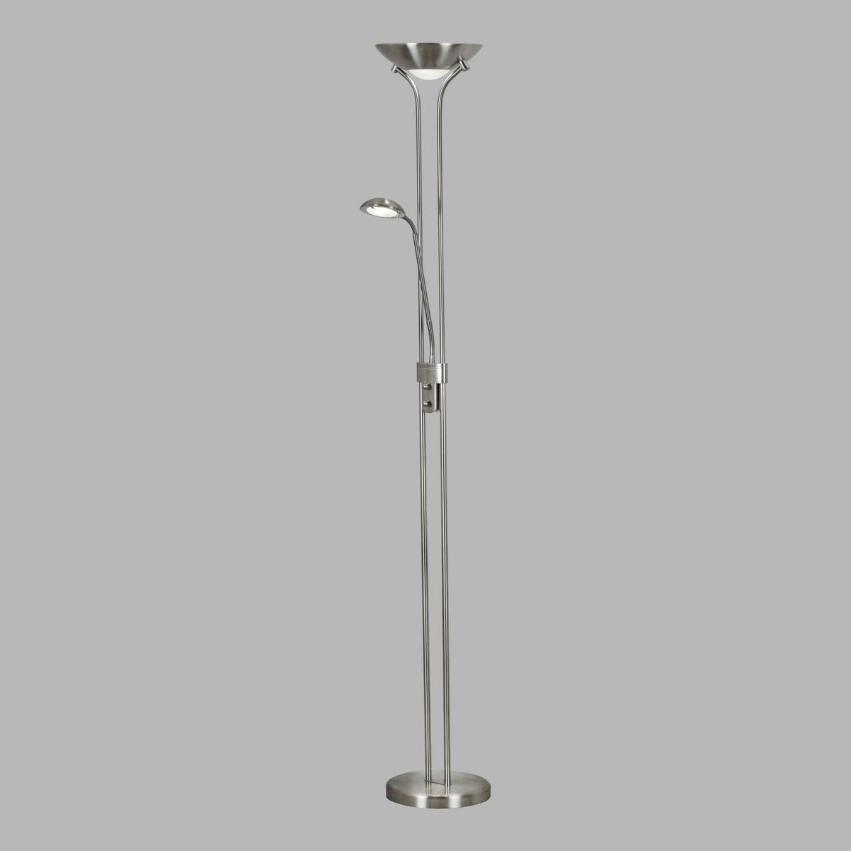 Led-deckenfluter Eu5430ss - Silberfarben, Basics, Glas/Kunststoff (25.4/180cm)