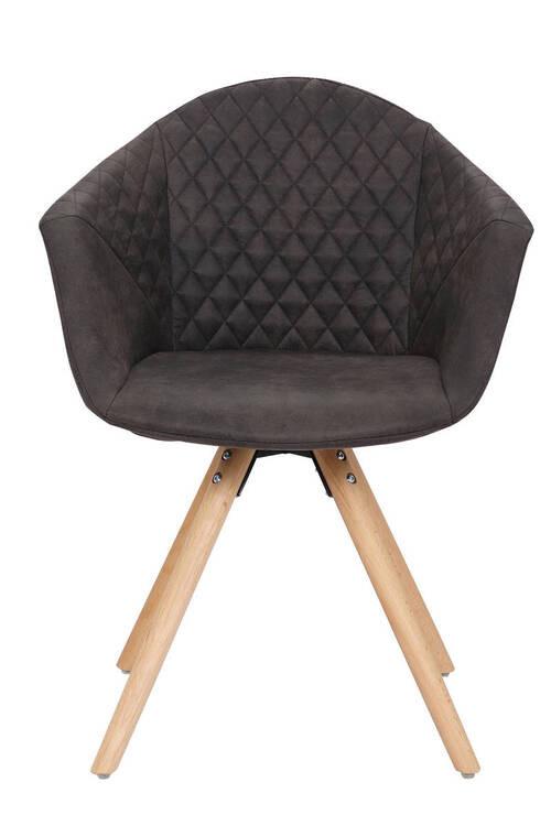 Sada stoličiek hnedá - hnedá/čierna, Design, drevo/textil (59/82/55cm)