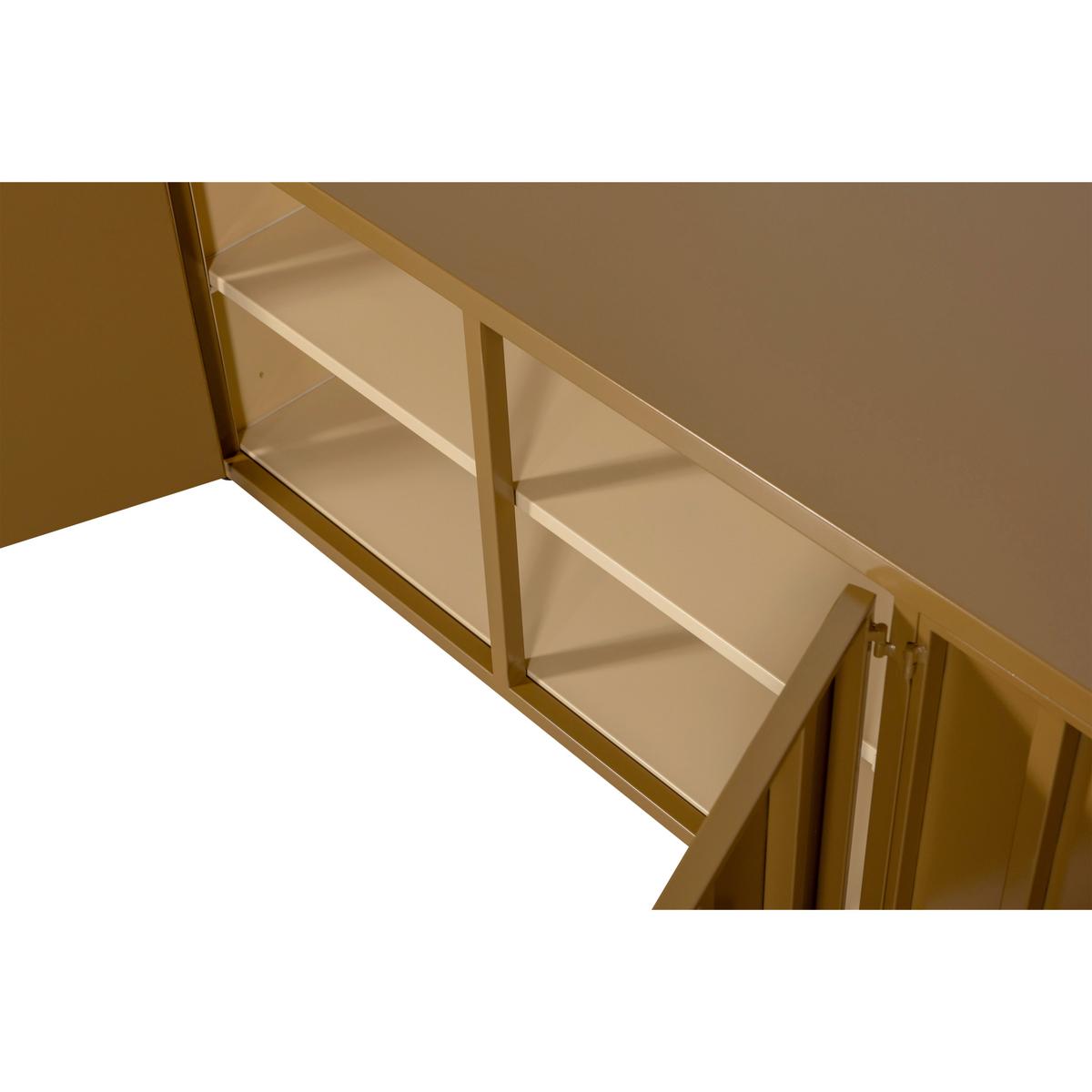 LOWBOARD Level Honig B: 160cm - Honig, Design, Metall (160/44/44cm) - Livetastic