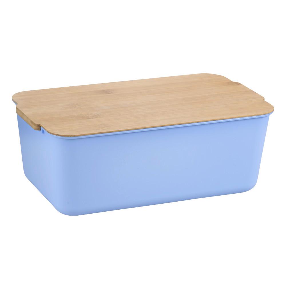 Brotbox Hellblau, Naturfarben L:30,5cm