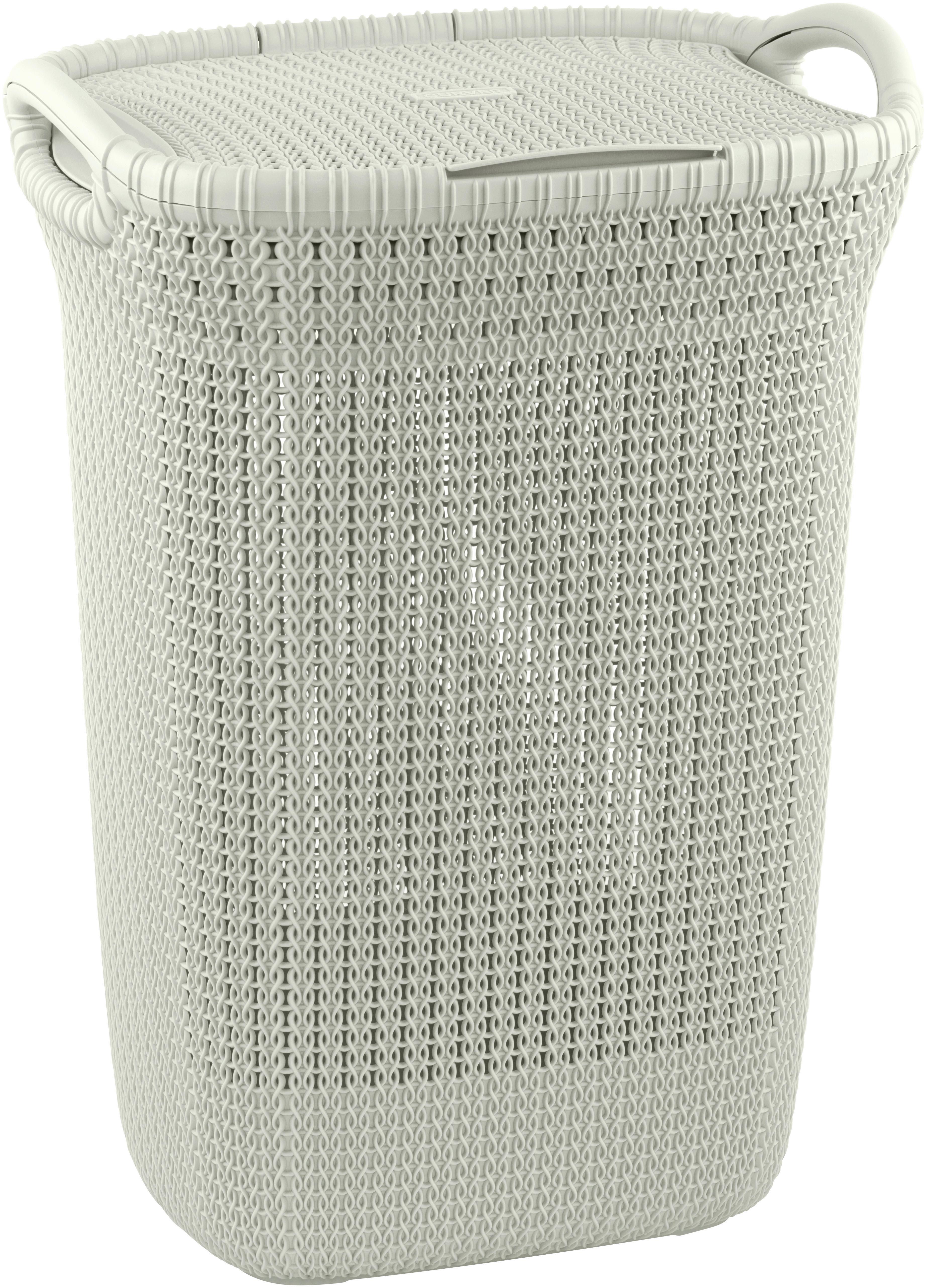 Kôš Na Bielizeň Hamper 59 L - tmavě zelená, Moderní, plast (44/60/35cm)