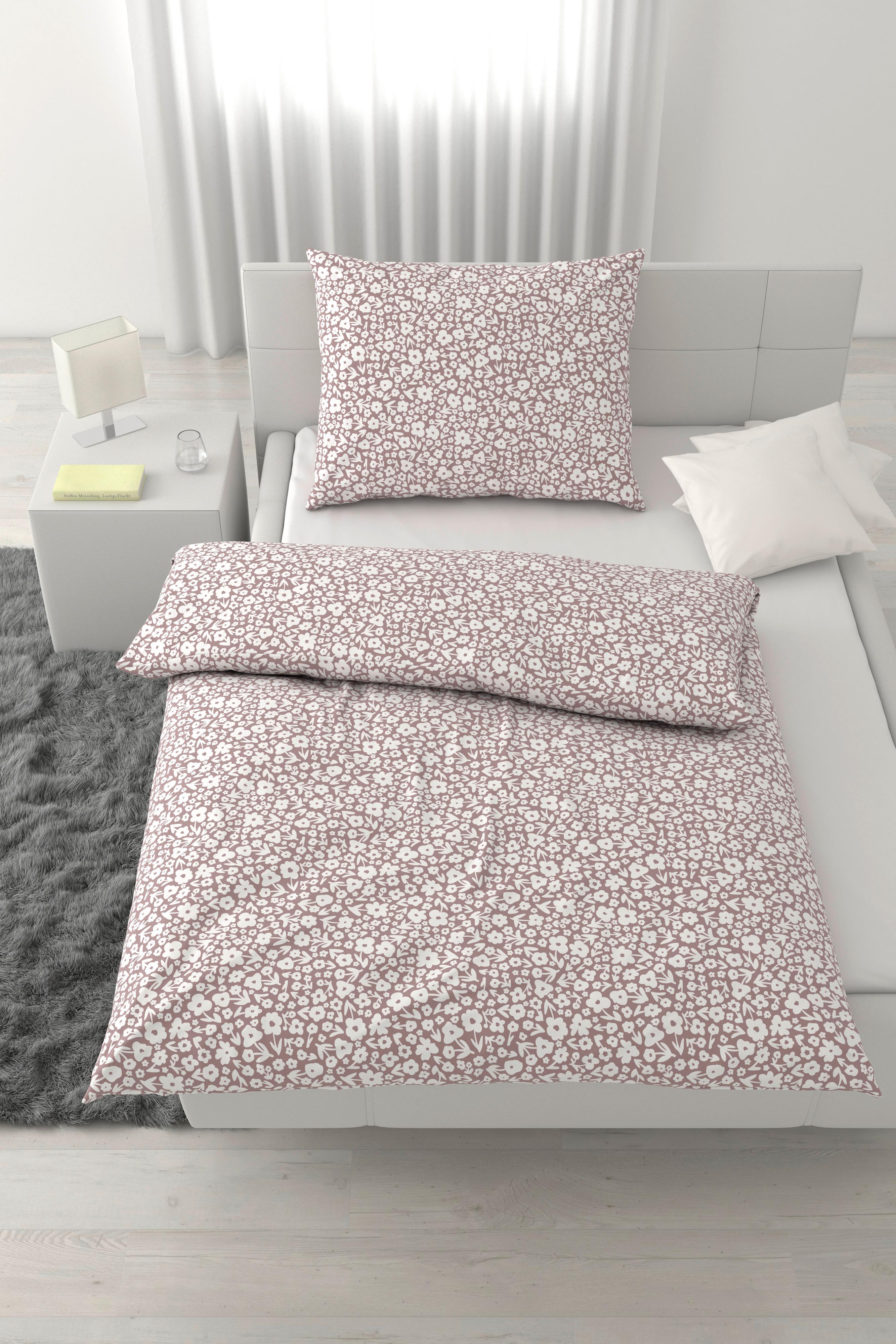 POSTEĽNÁ BIELIZEŇ MILLEFLEUR - hnedofialová, Modern, textil (140/200cm) - Mömax
