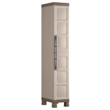 Kunststoffschrank Excellence Cabinet Schmal - Sandfarben/Grau, MODERN, Kunststoff (33cm) - Keter