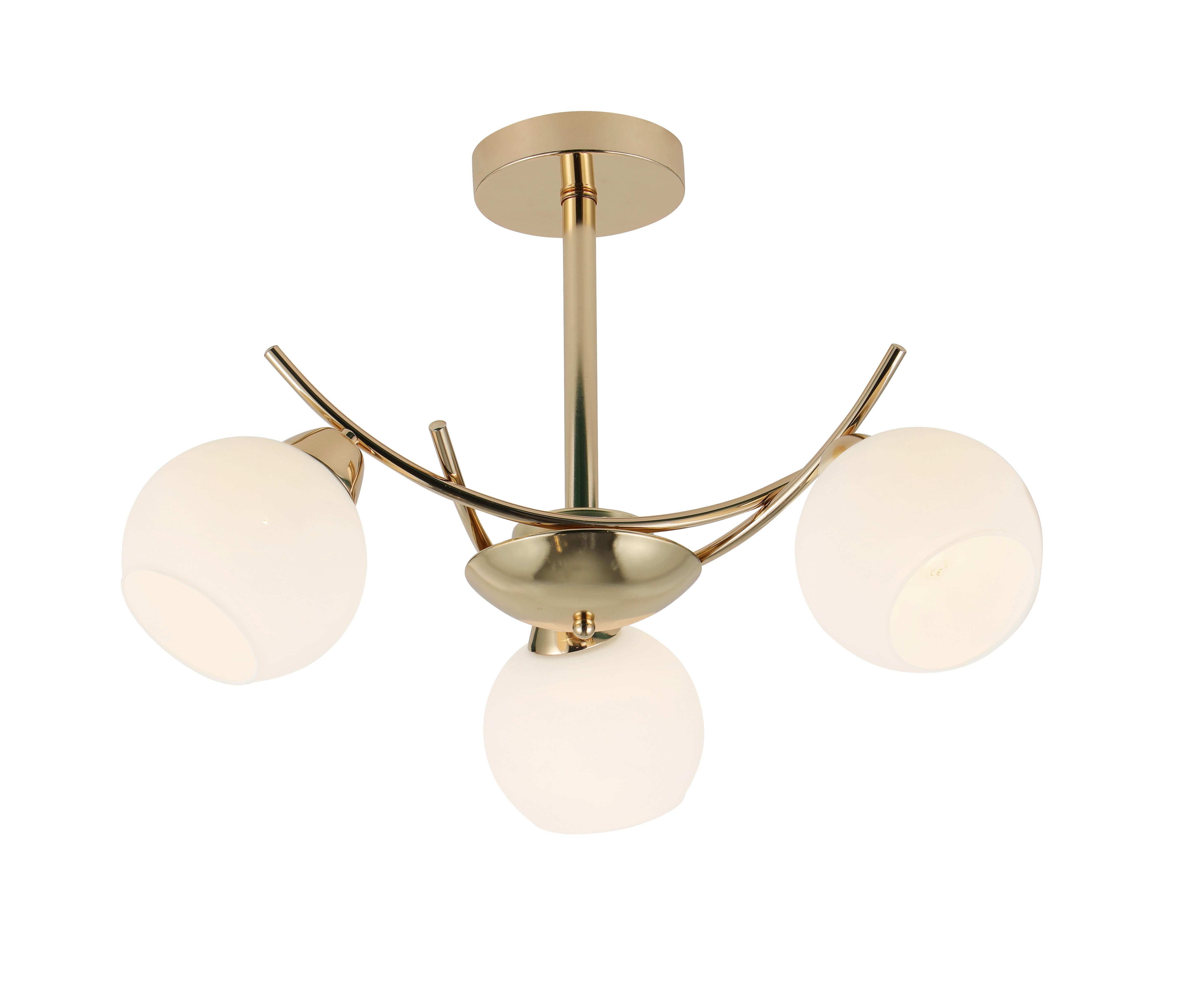 Pendelleuchte 33-37473 Amos - Goldfarben, Basics, Metall (52/52/36cm)