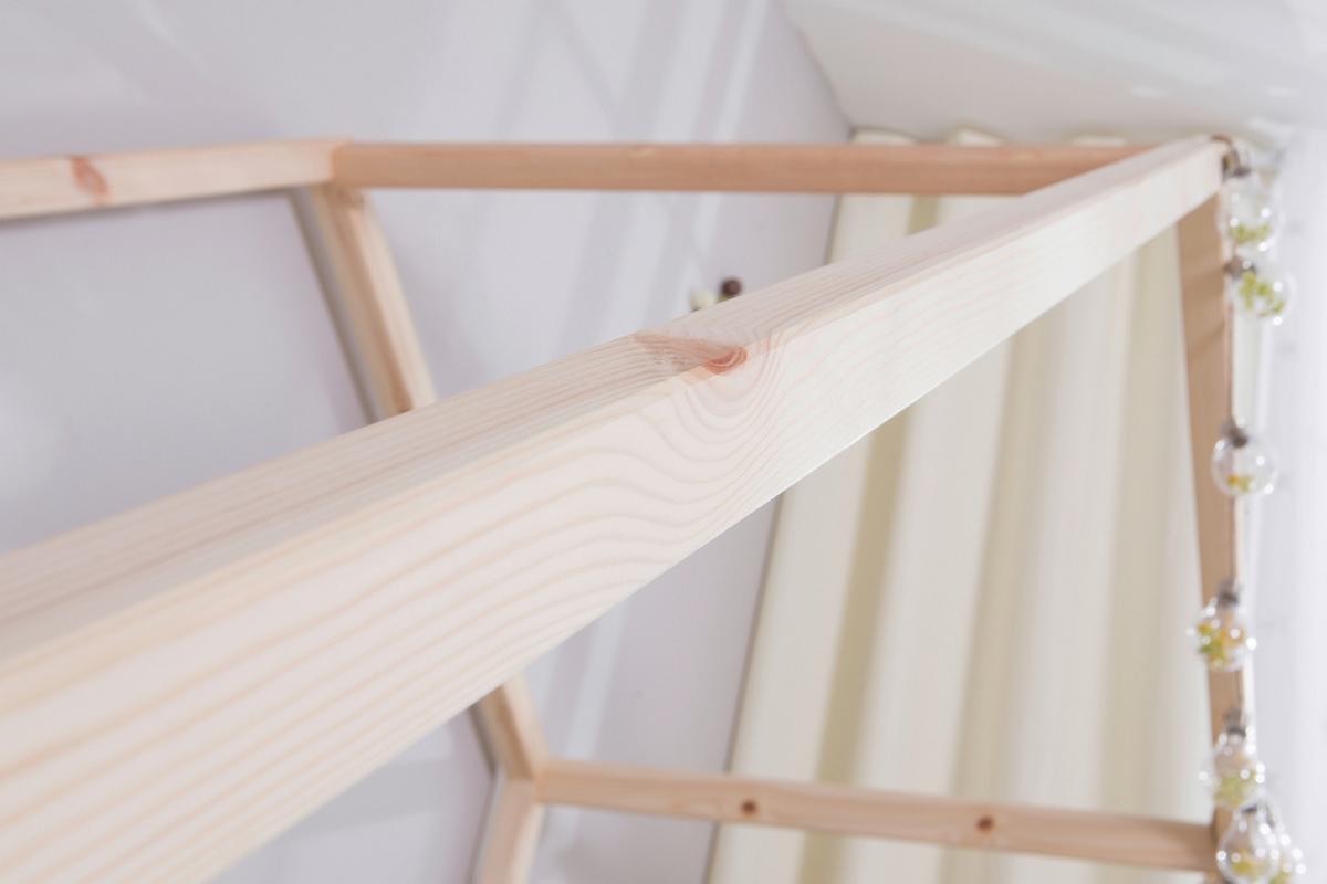 Hausbett Lou Bettschublade Naturfarben B: 120 cm - Naturfarben, MODERN, Holz (120/200cm) - MID.YOU