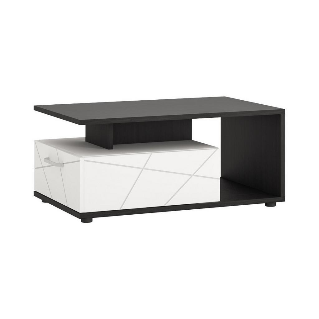 Couchtisch Venezia Eiche Dunkel/Weiß B: 100 cm