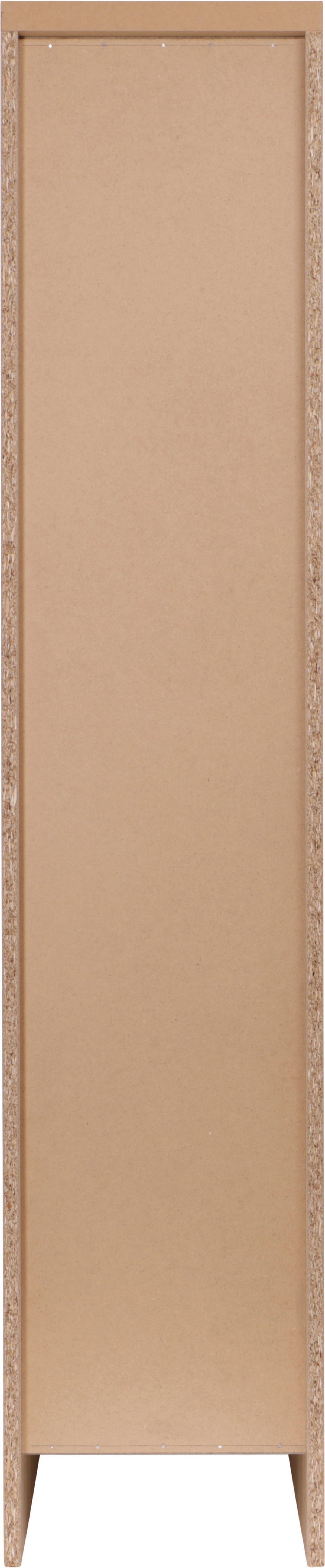 Apothekerschrank Merle Weiß, Eiche Dekor B:30cm - Eichefarben/Weiß, Basics, Holzwerkstoff (30/144,8/60cm) - Respekta