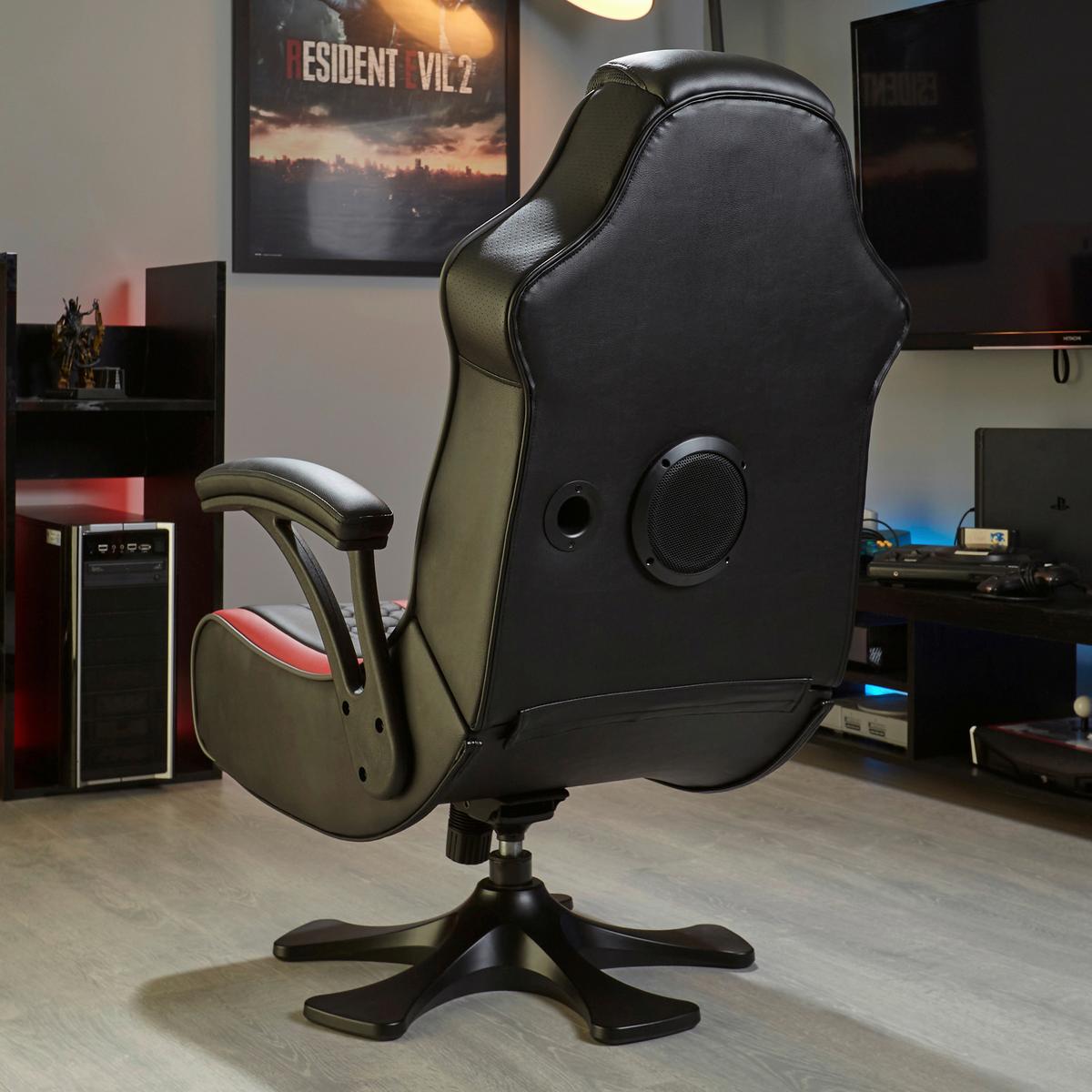 Gamingsessel Evora 2.1 - Rot/Schwarz, MODERN, Kunststoff/Textil (65/102,5/78cm) - X Rocker