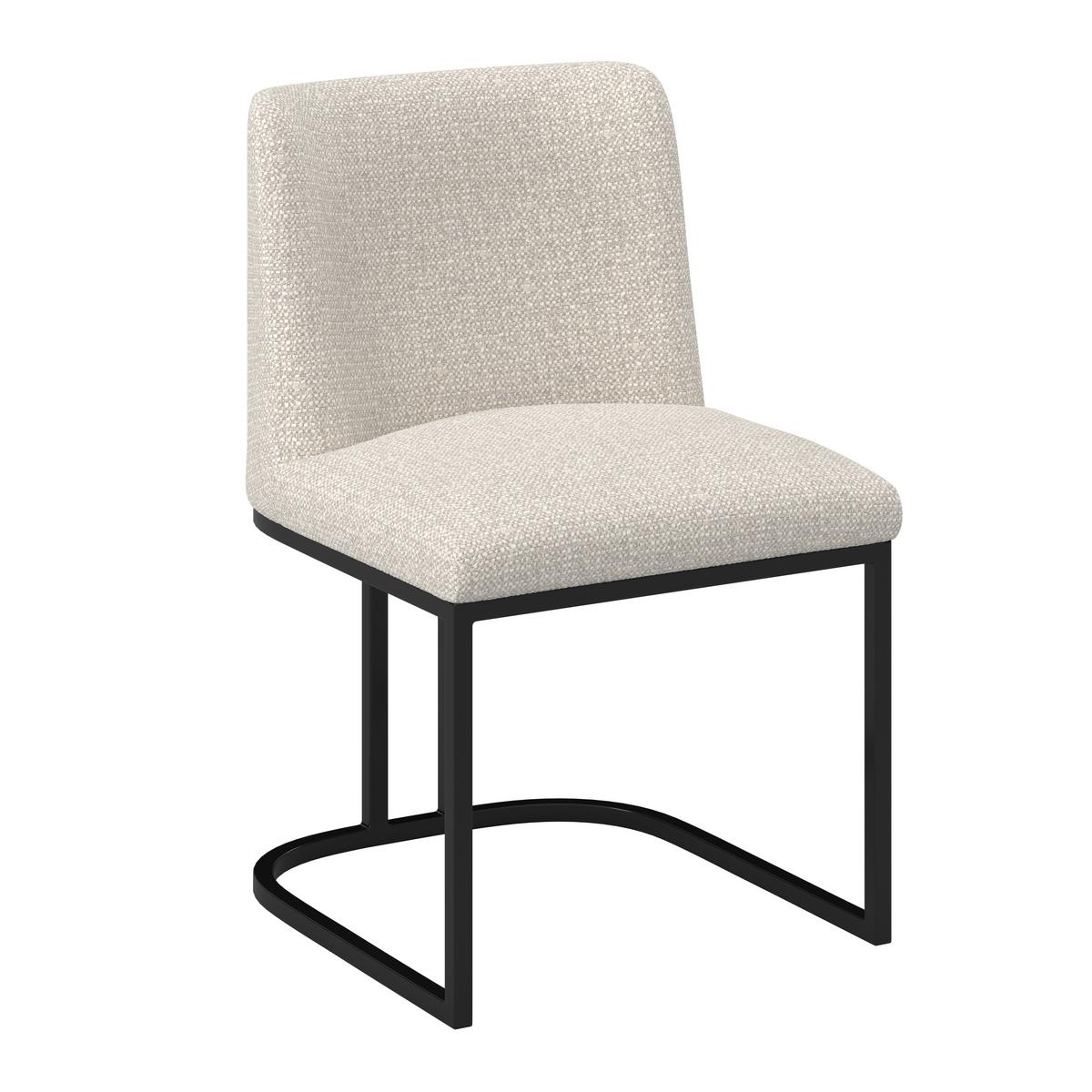 STOLIČKA LIARA - čierna/svetlosivá, Modern, kov/drevo (52/81,5/57cm) - Bessagi Home
