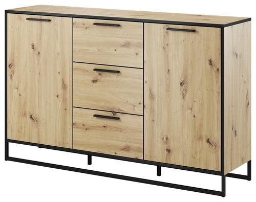 Kommode mit Rahmengestell B 150 cm Brooklyn, Eichefarben - Eichefarben, Basics, Holzwerkstoff (150cm) - P & B