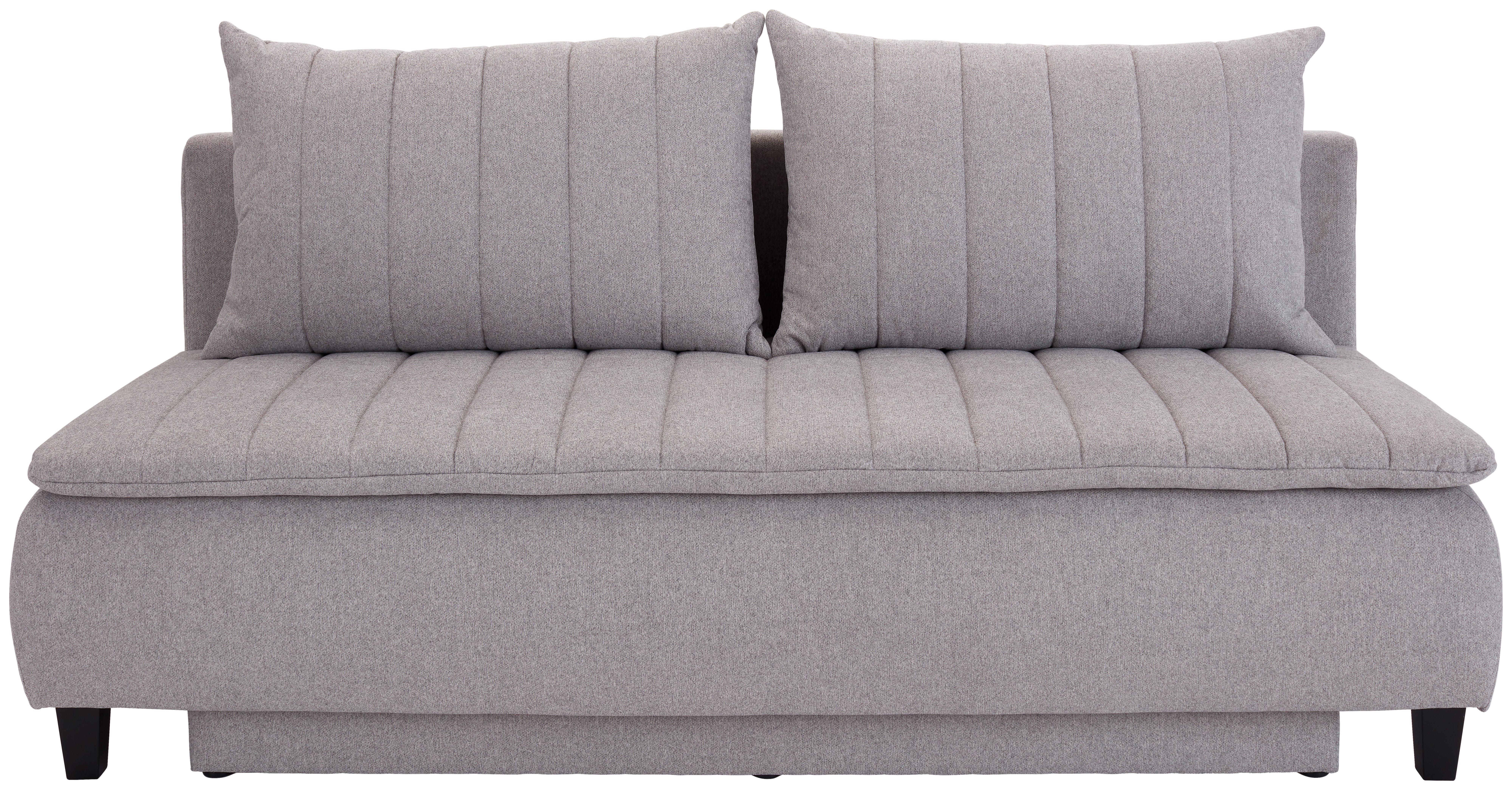 Boxspringová pohovka MARINO, svetlosivá - čierna/svetlosivá, Modern, drevo/textil (208/102/96cm) - Luca Bessoni