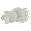 Kombiservice Confetti Weiß Creme 16--Teilig - Creme, Basics, Keramik - Creatable