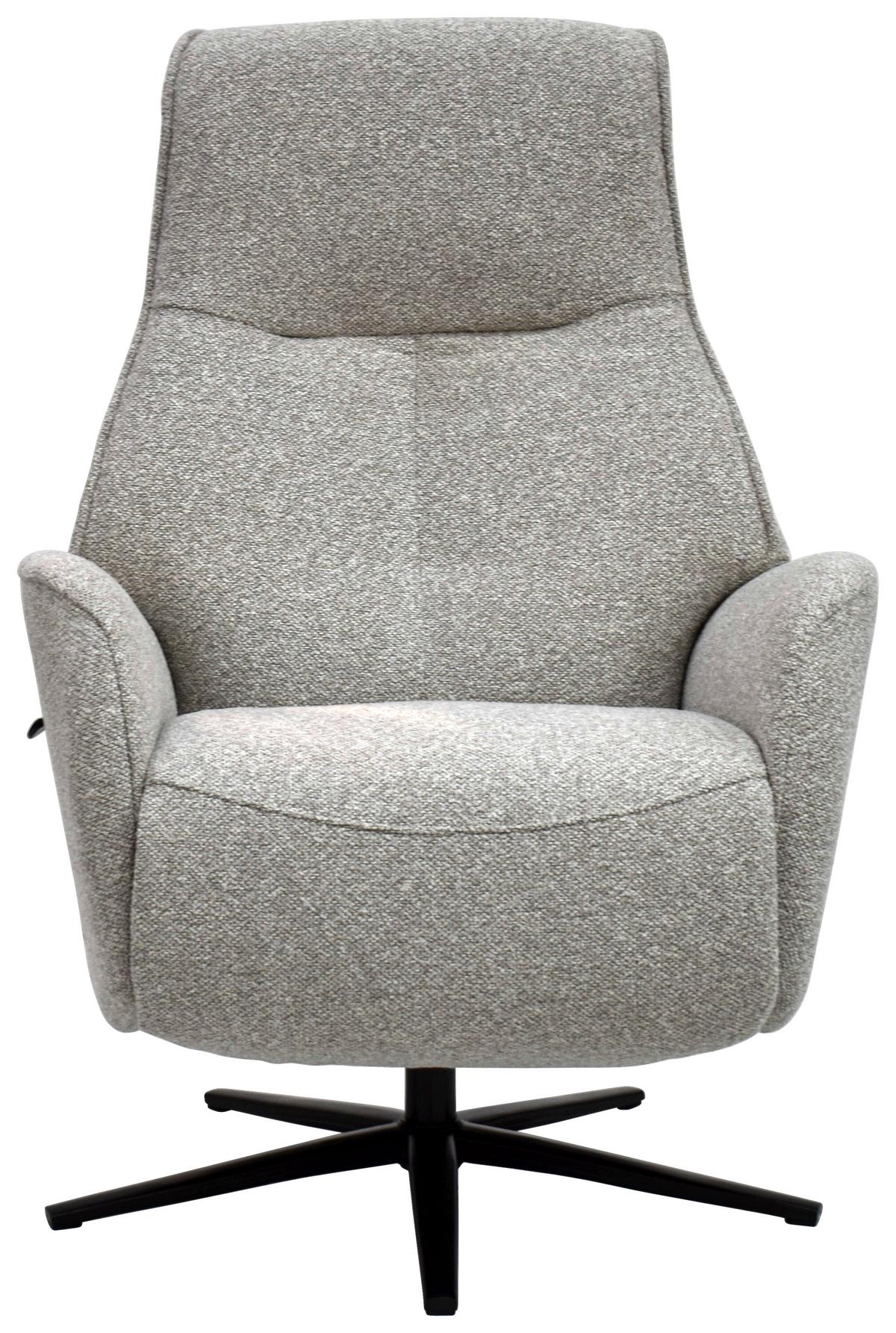 Relaxsessel Snooze Beige B: 77 cm - Beige/Schwarz, Design, Holz/Textil (77/112/86cm) - Livetastic