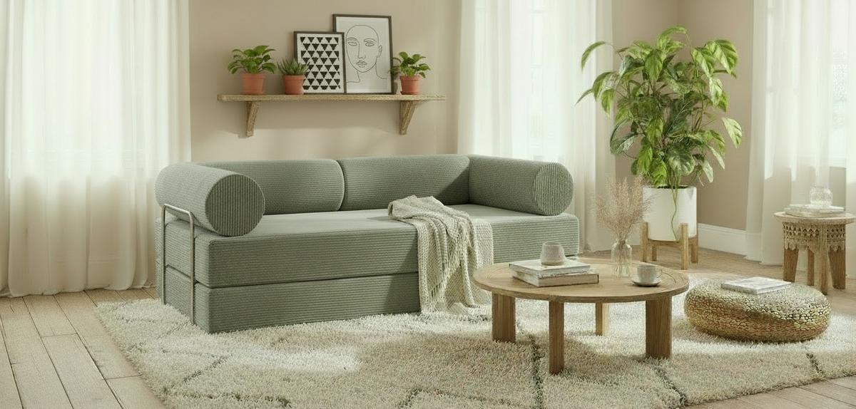 Schlafsofa Elysium Grün B: 180 Cm - Grün, Design, Textil (180/70/100cm) - P & B