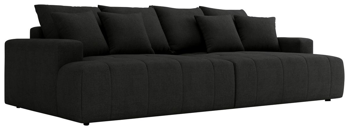 Bigsofa Adele Schwarz B: 270cm - Schwarz, Design, Textil (270/85/136cm) - Livetastic