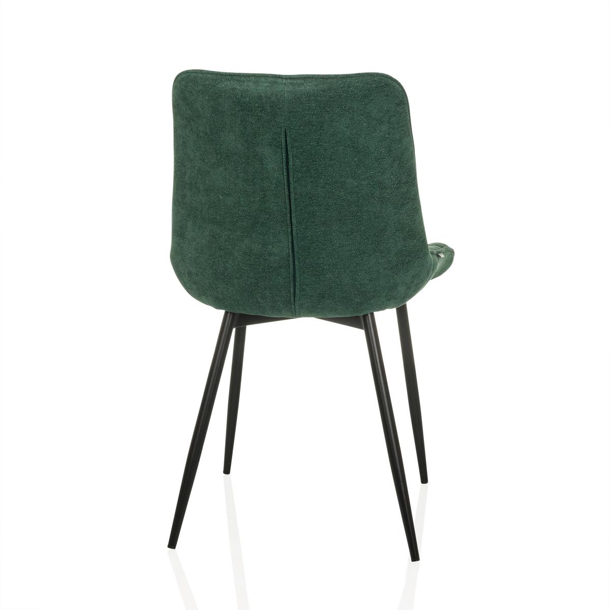 Stuhl Elaris Petrol B: 55 cm - Petrol/Schwarz, MODERN, Kunststoff/Textil (55/88/61cm) - MID.YOU