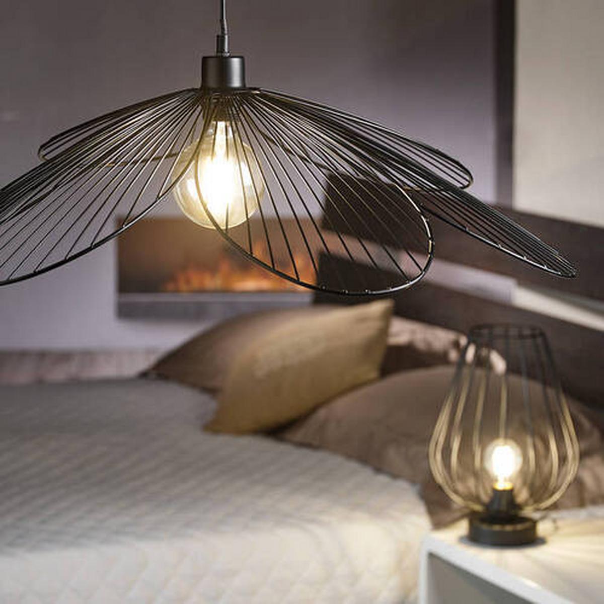 Hängeleuchte 4099/s - Schwarz, Design, Metall (83/107cm)