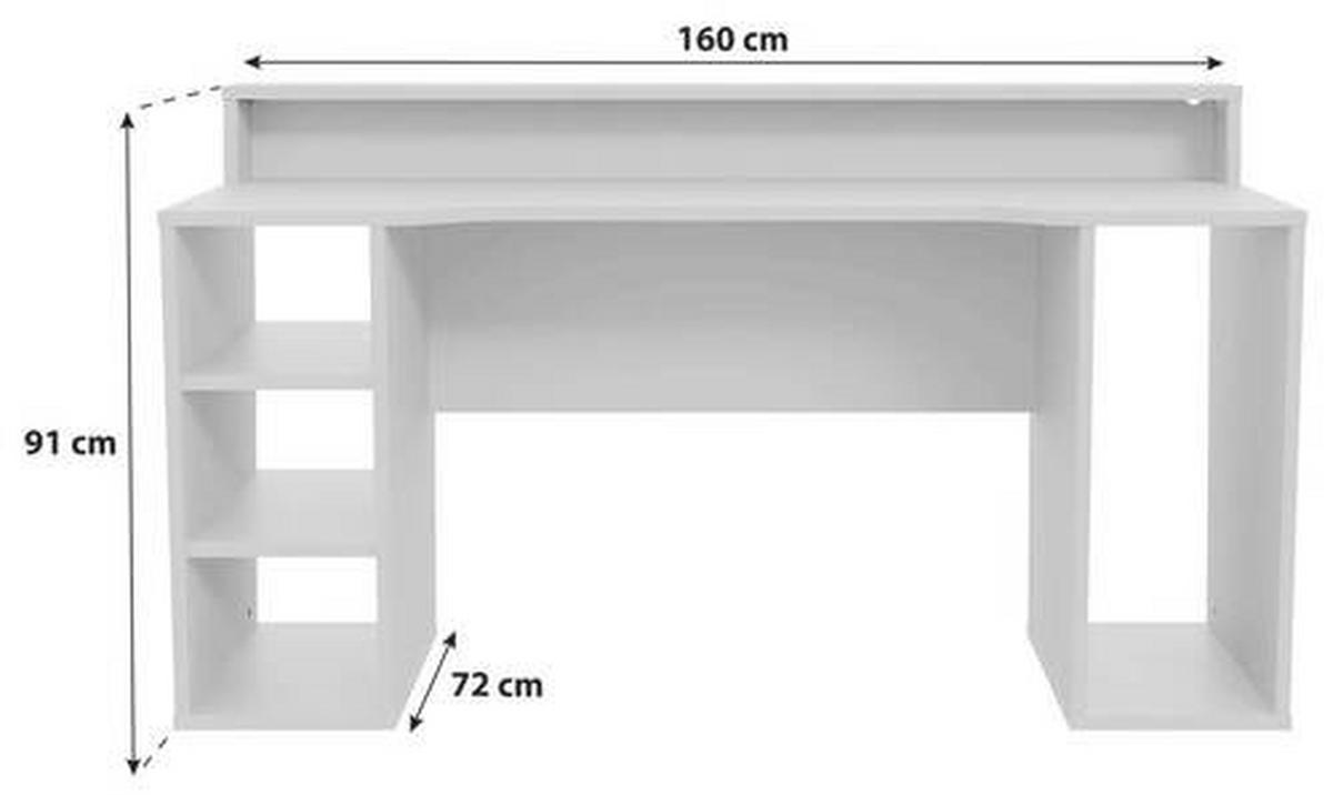 Hráčský stůl TEZAUR černá  160 CM - černá, Basics, kov/kompozitní dřevo (160/72/91cm)