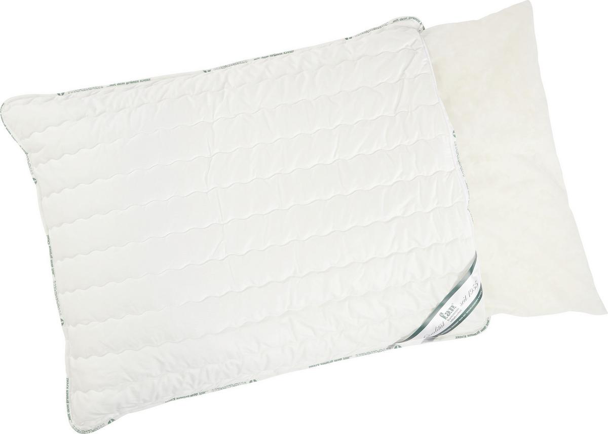 Kopfkissen Medisan 70x90 cm Schaumstäbchen - Weiß, KONVENTIONELL, Textil (70/90cm) - FAN