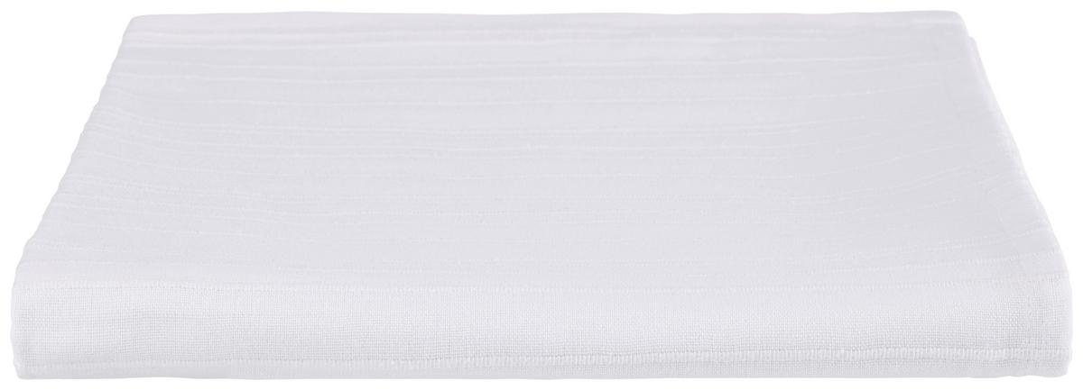 Tagesdecke Kamila 200x200 cm Grau/Weiß, Baumwolle - Weiß, KONVENTIONELL, Textil (200/200cm) - Ondega