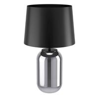Tischleuchte 390063*cuite - Schwarz, Basics, Glas/Metall (35/61cm) - Eglo