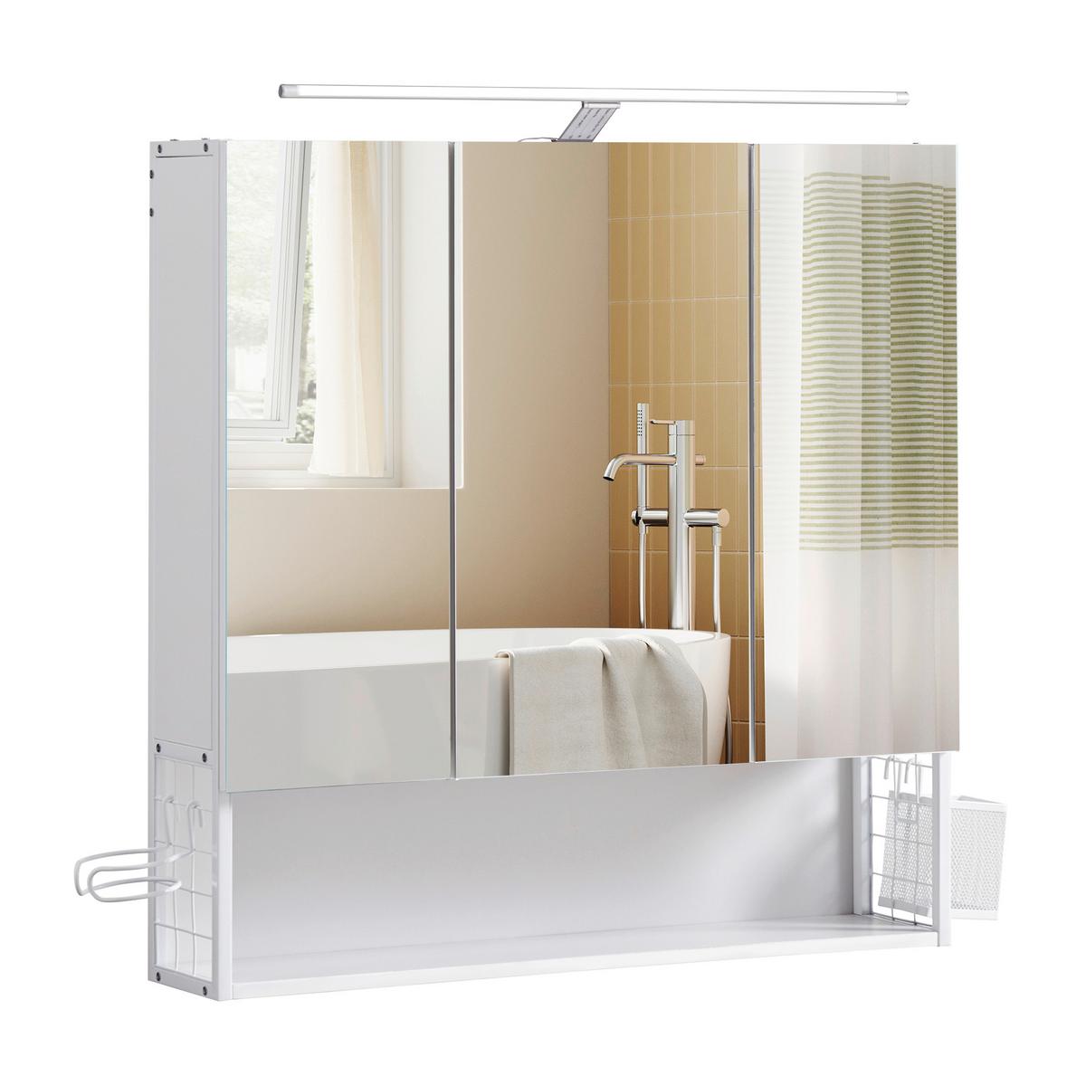 Spiegelschrank Bbk124w14 - Trend, Glas/Holzwerkstoff (70/70/14.5cm) - MID.YOU