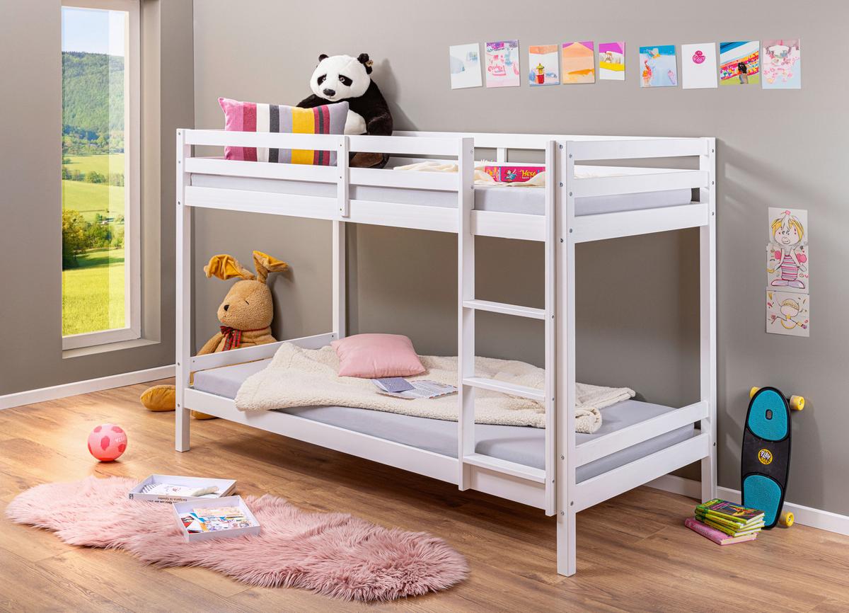 Etagenbett Sweet Dream - Weiß, MODERN, Holz (90/200cm) - MID.YOU