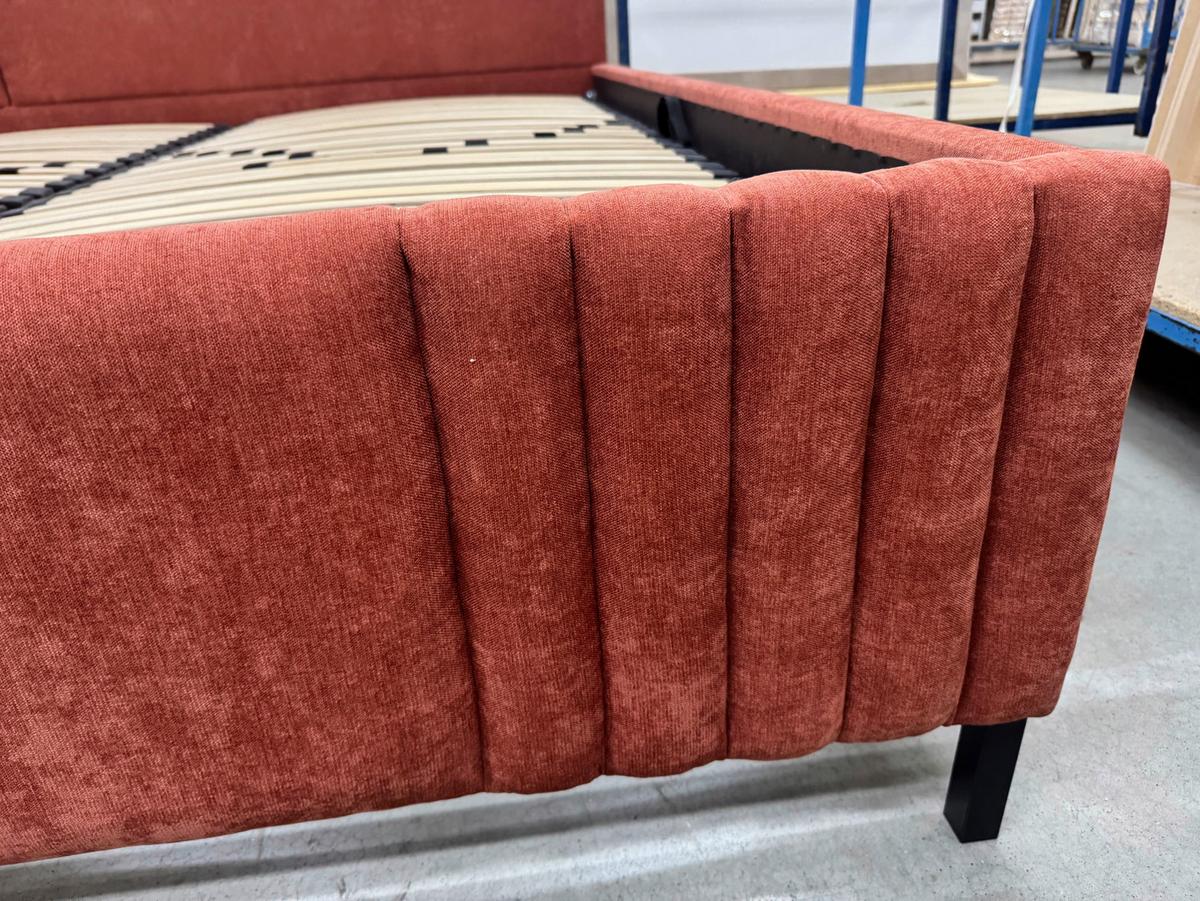 ČALÚNENÁ POSTEĽ SUZIE - čierna, Modern, drevo/kompozitné drevo (180cm)