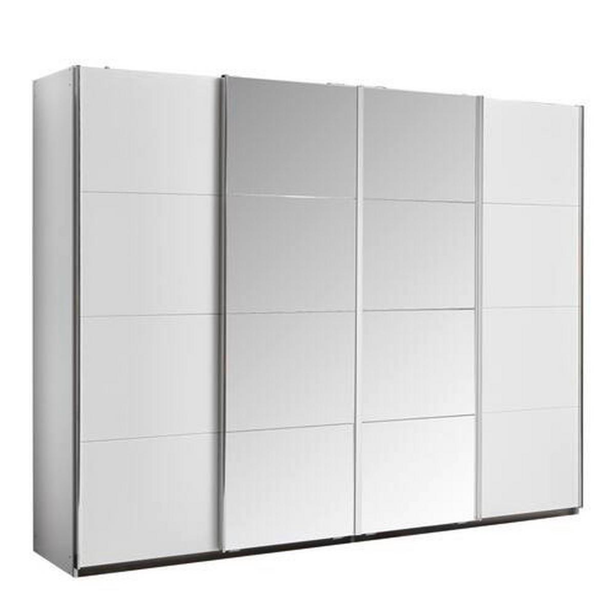 SKRIŇA S POSUVNÝMI DVERAMI Bensheim 361x211cm - číra/biela, Modern, kov/kompozitné drevo (361/211/62cm) - James Wood
