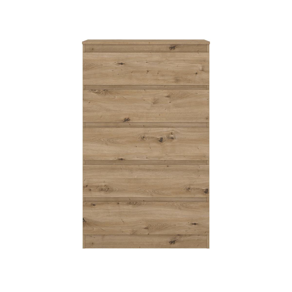 Komoda MARA 5 dekor dub Artisan - dub artisan, Konvenční, dřevo (77/125/42cm) - Mömax