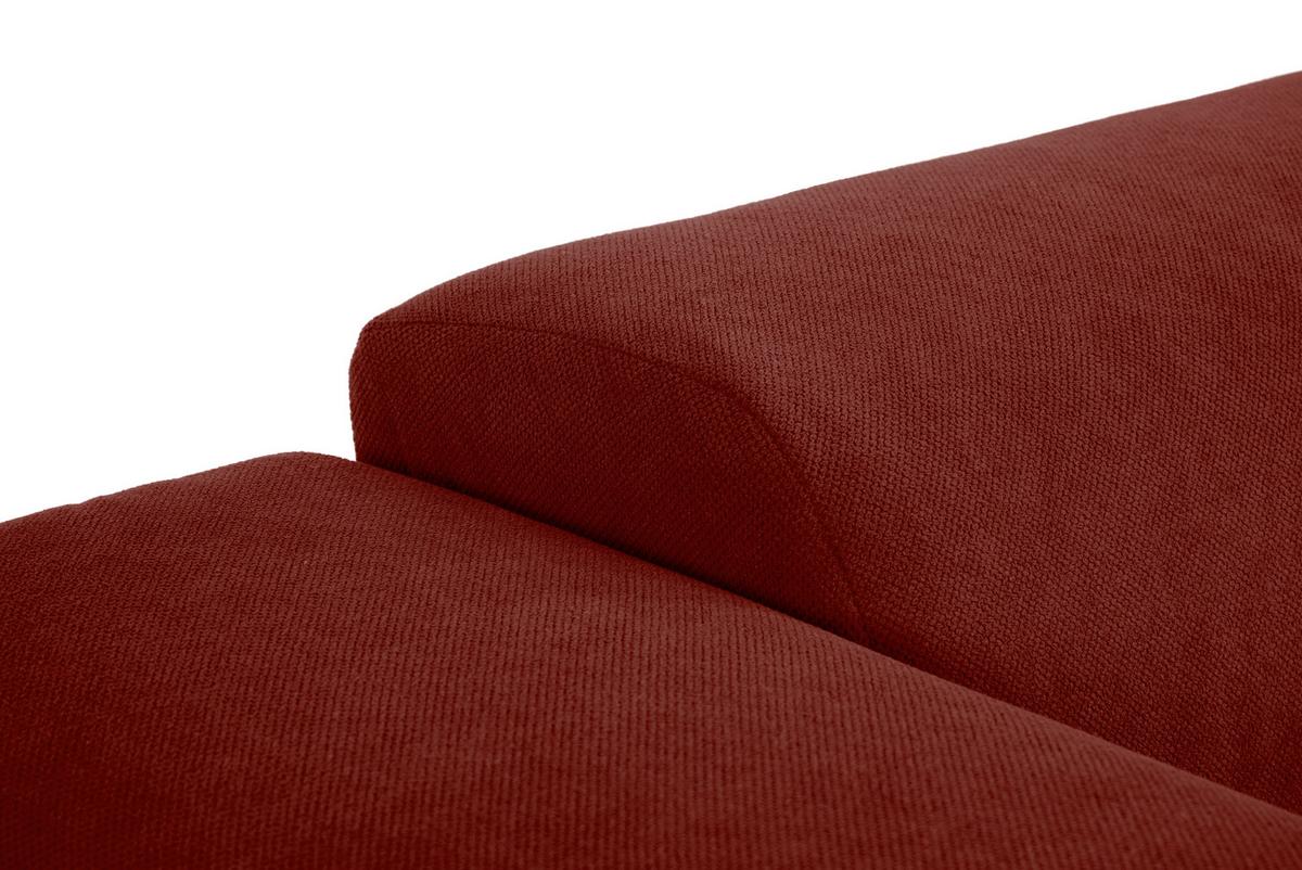 3-sitzer-sofa Manne Rostfarben B: 266 Cm - Rostfarben/Schwarz, Design, Textil (266/76/116cm) - MID.YOU