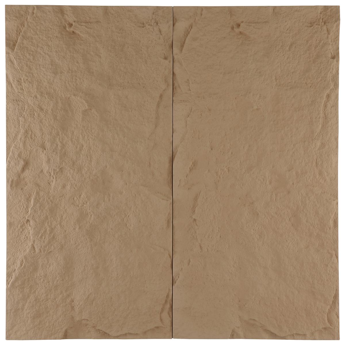Wandpaneel Bergamo Hellbraun B: 120 Cm - Hellbraun, MODERN, Kunststoff (120/60/3cm)