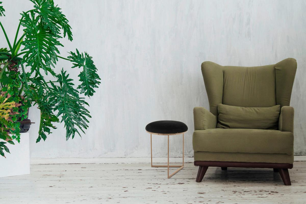 Hocker Wynona 325 Schwarz/Rosegold D: 40 cm - Roségold/Schwarz, Design, Textil (40/49cm) - Kayoom