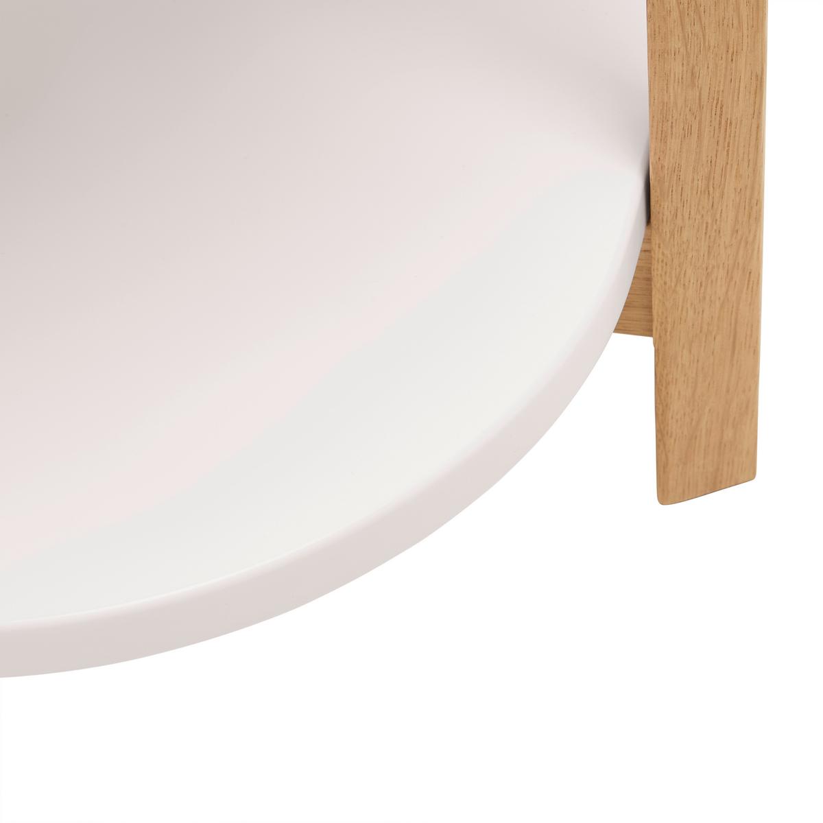 KONFERENČNÝ STOLÍK STRUT - biela/prírodná farba, Modern, drevo/kompozitné drevo (100/50/45cm) - Mömax