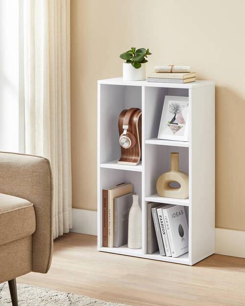 Regal Regal B: 50 cm Weiß - Weiß, Basics, Holzwerkstoff (50/80/24cm) - Boxxx