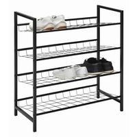 REGÁL NA BOTY GUSTAV - černá, Konvenční, kov (63/70/30cm) - Mömax