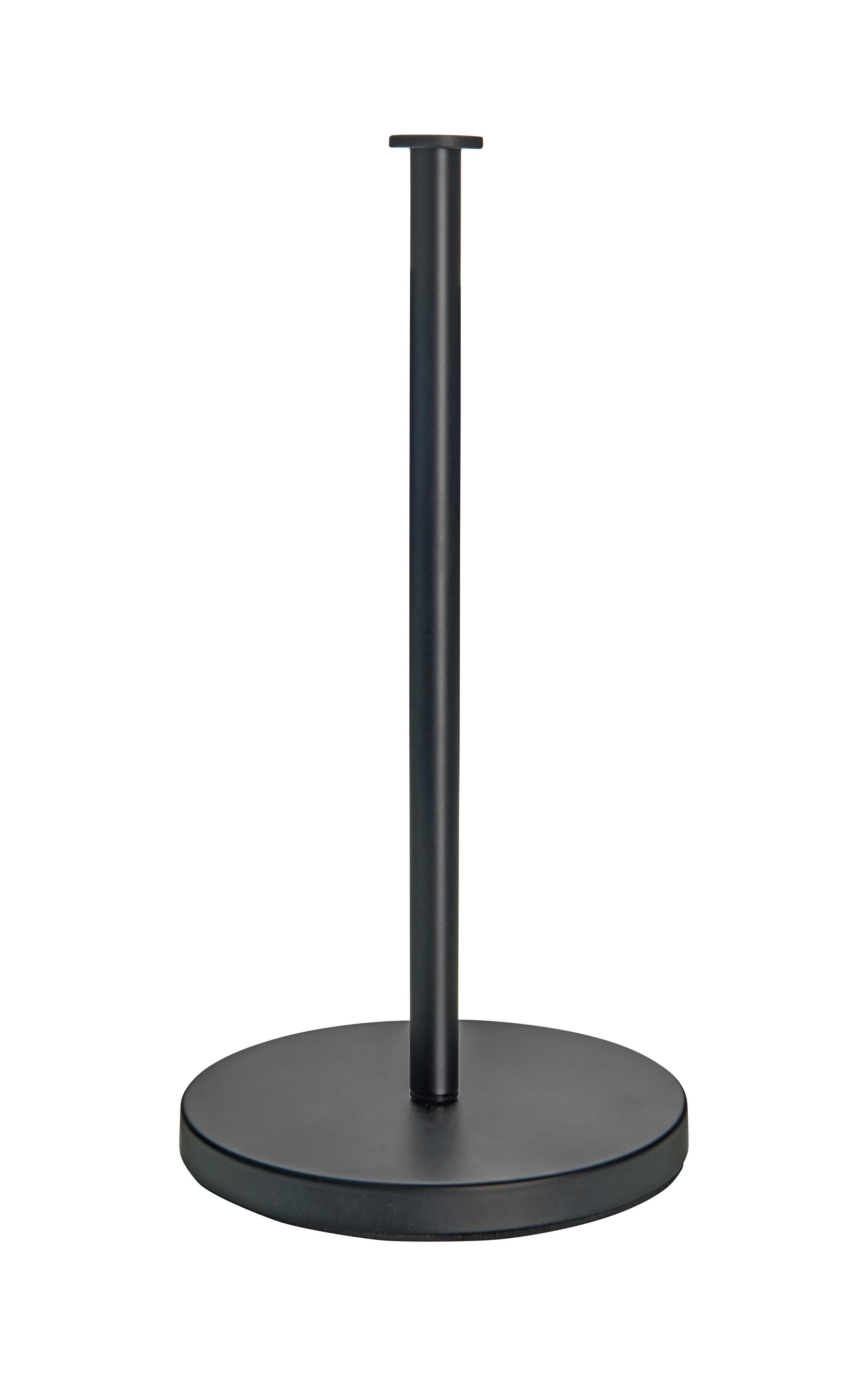 Držiak na  kuchynské utierky Leif, Ø/V: 16/31cm - čierna, Modern, kov/plast (16/31cm) - Mömax