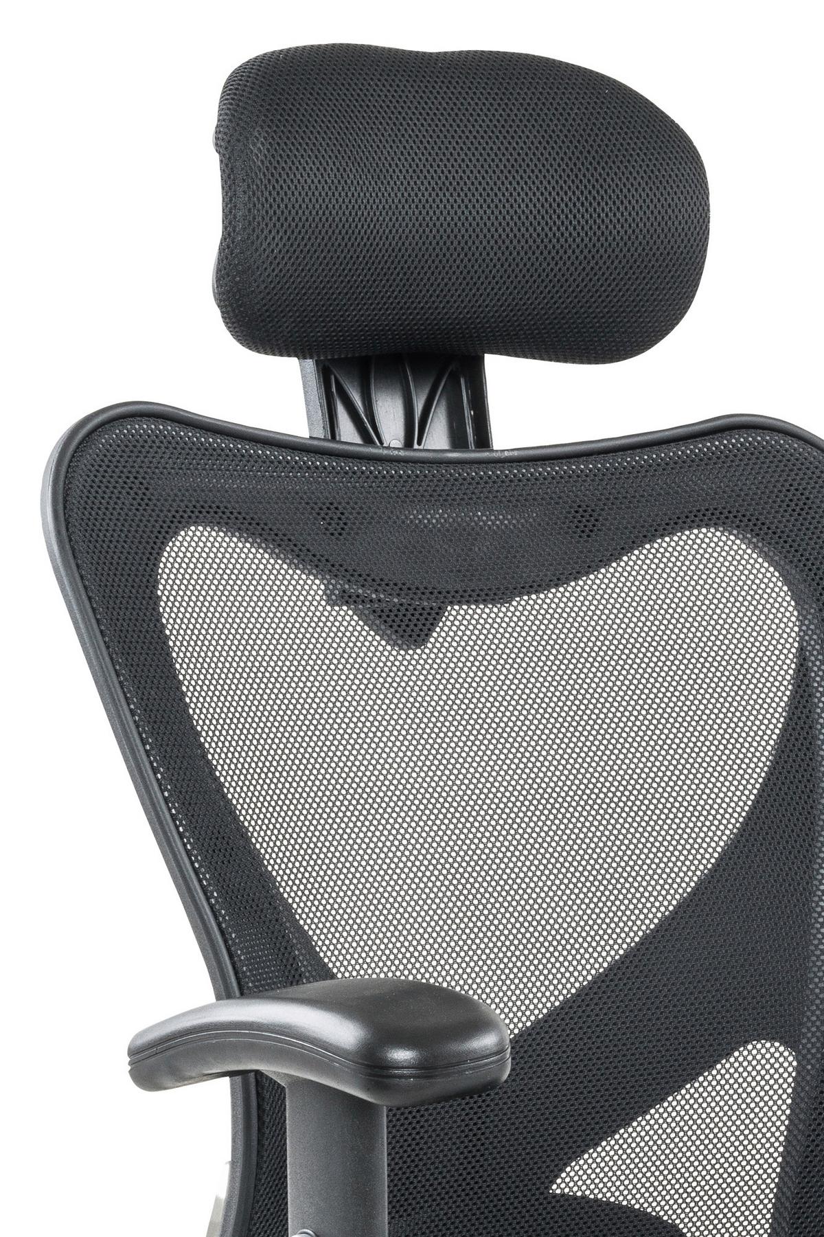 Drehstuhl Schwarz/silberfarben B: 65cm - Silberfarben/Schwarz, MODERN, Kunststoff/Textil (65/114/60cm) - Livetastic