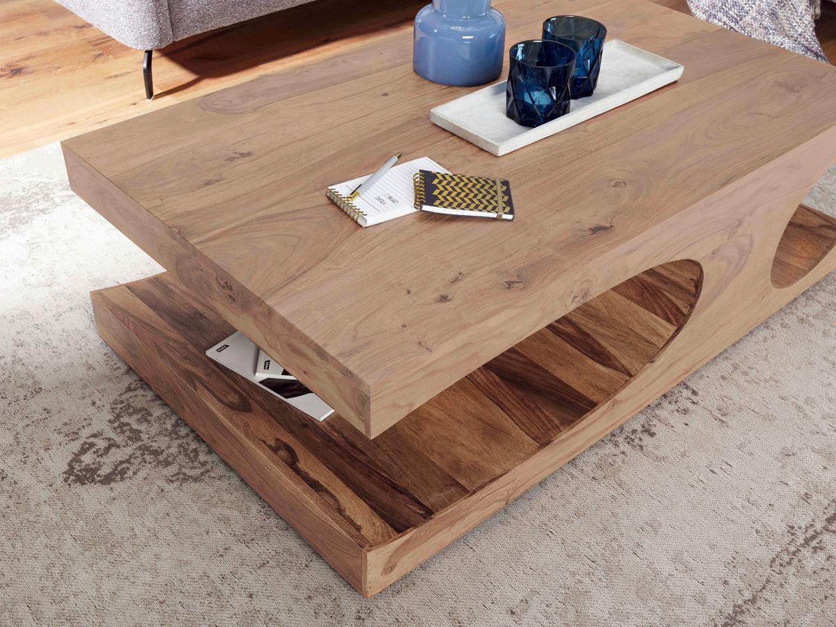 COUCHTISCH WL1.522 - Akaziefarben, Design, Holz (118/70/38cm) - MID.YOU
