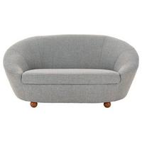 2-Sitzer-Sofa Looks Iv - Eichefarben/Grau, Design, Textil (178/82/114cm) - LOOKS by W.Joop