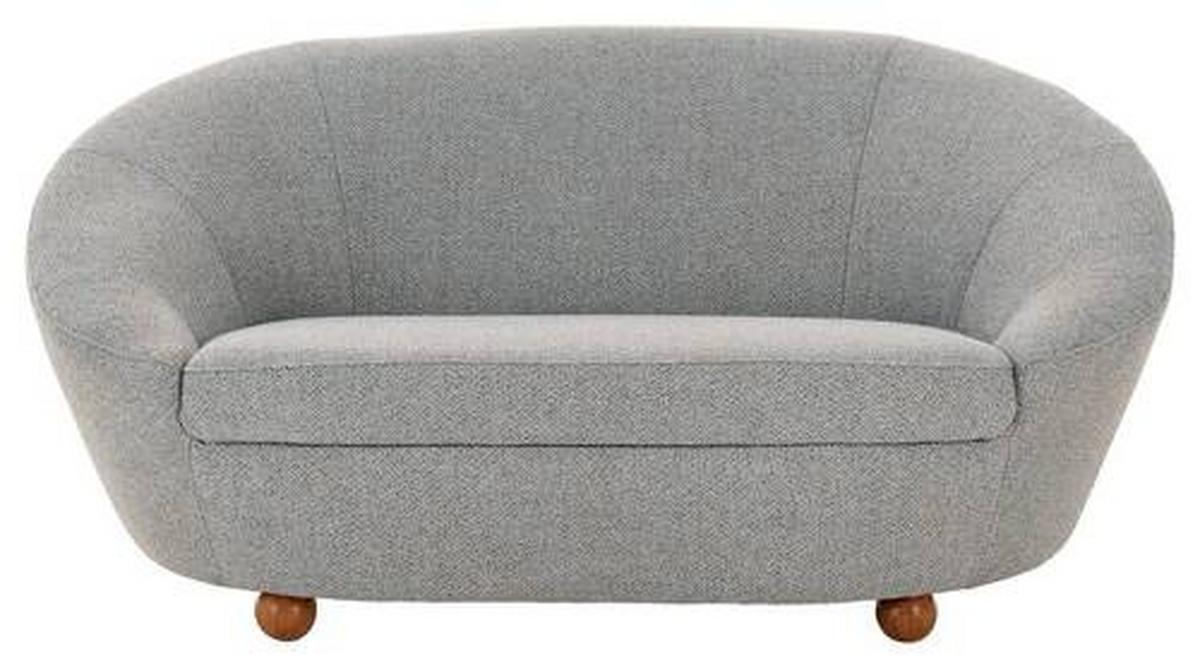 2-Sitzer-Sofa Looks Iv - Eichefarben/Grau, Design, Textil (178/82/114cm) - LOOKS by W.Joop