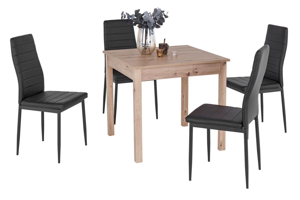 Jídelní stůl BRICK 80 - dub artisan, Konvenční, kompozitní dřevo (80/76/80cm)