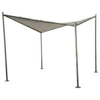Pavillon Berlino 300x300 cm - Anthrazit/Hellgrau, KONVENTIONELL, Textil/Metall (300/209/300cm) - Siena Garden