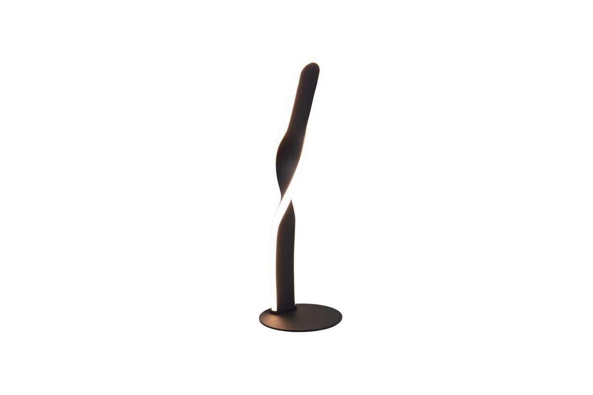 LED-Tischleuchte Ginko Schwarz Weiß D: 13 cm - Schwarz/Weiß, Design, Kunststoff/Metall (13/40,5cm)