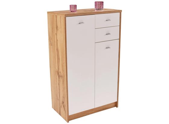 Komoda 4-you New Yuk08 - farby dubu/biela, Moderný, kompozitné drevo (74/111,4/34,6cm) Komoda 4-you New Yuk08 - farby dubu/biela, Moderný, kompozitné drevo (74/111,4/34,6cm)