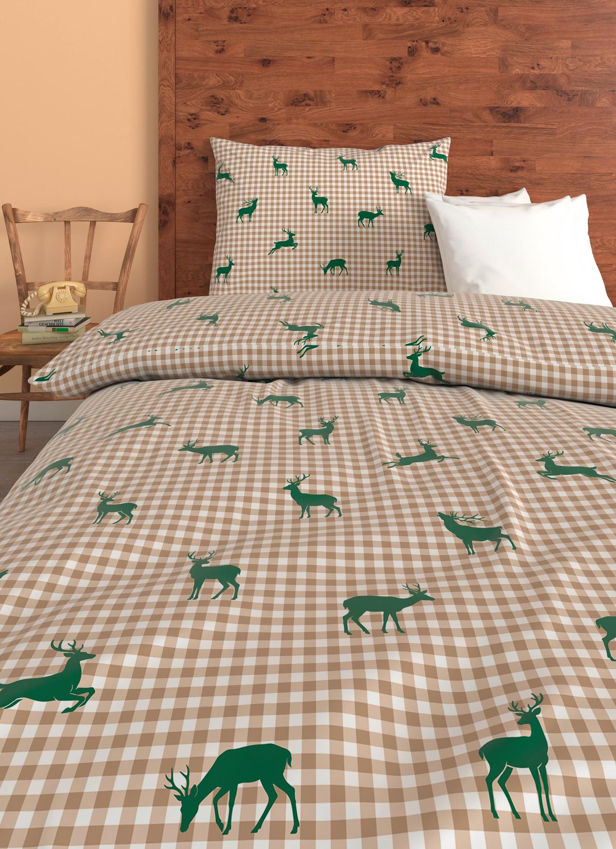 BETTWÄSCHE RUDOLPH - Beige/Grün, ROMANTIK / LANDHAUS, Textil - James Wood