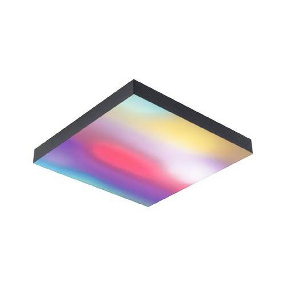Led-paneel L: 29,5 Cm Dimmbar - Schwarz, Basics, Metall (29,5/29,5/6,4cm) - Paulmann