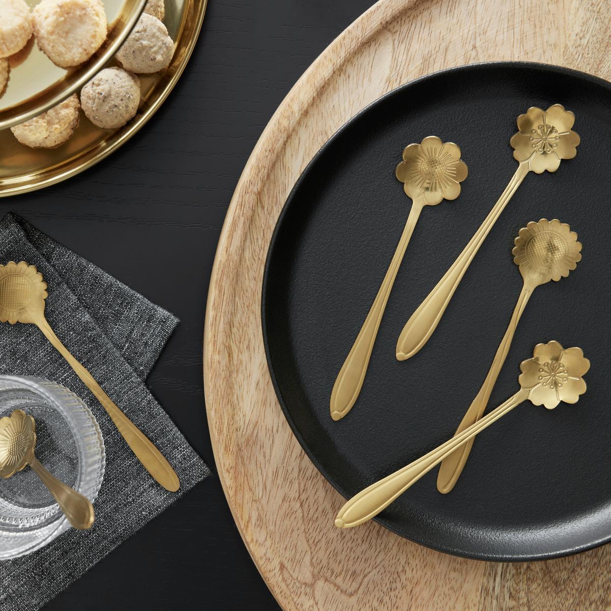sada lžic GOLDEN AUTUMN - barvy zlata, Moderní, kov (10/12cm) - Modern Living