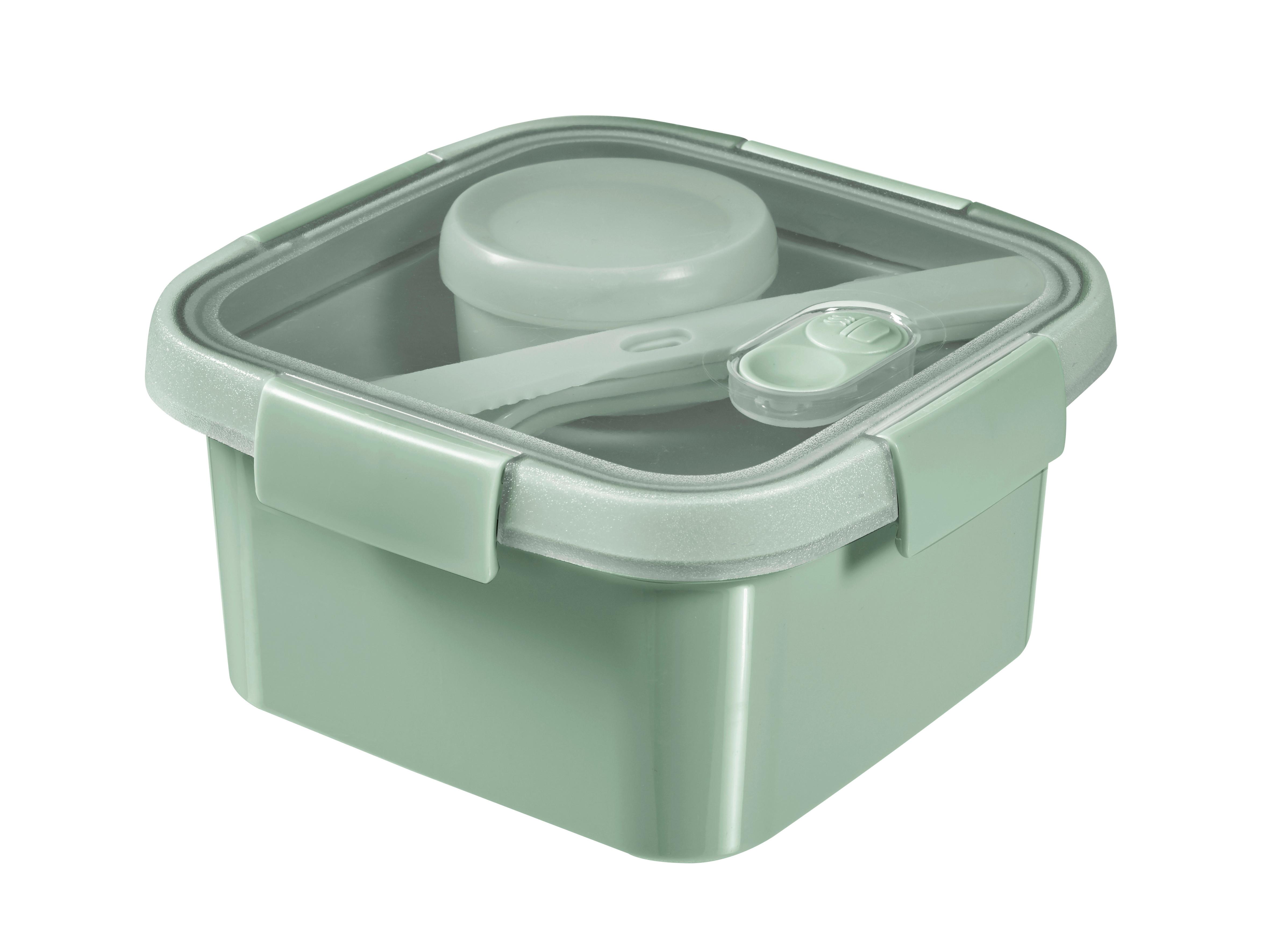 Ételtároló Doboz To Go Lunch Kit - sárga/kék, műanyag (16/16/9cm) - Curver